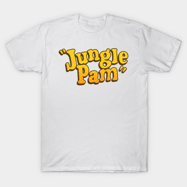 Jungle Pam - Retro 70s Car Drag Racing Icon T-Shirt by darklordpug